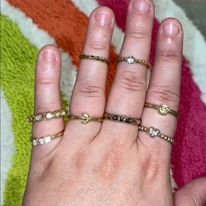 3 for $10❣️Gold Stacking Rings